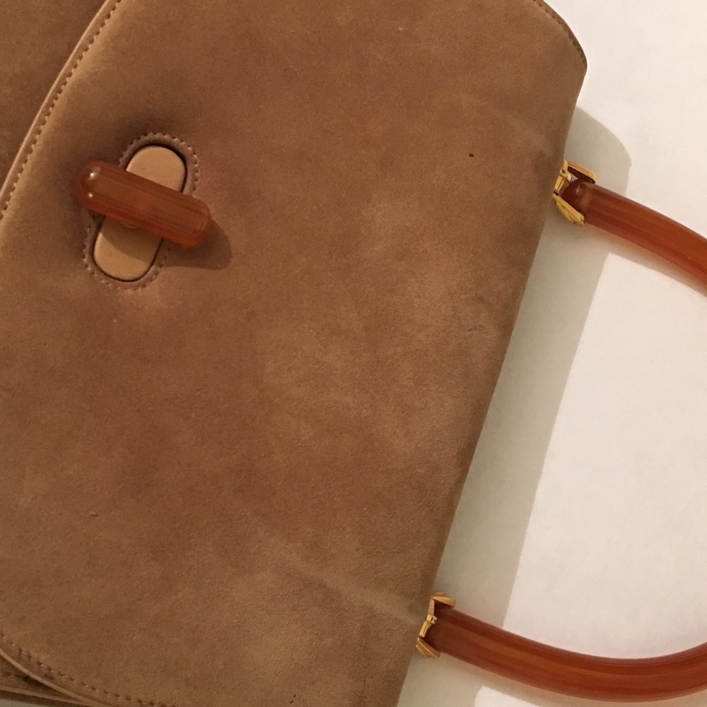 ADDITIONAL PICS Vintage Gucci Micro Suede Handbag