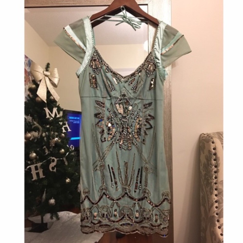 GREAT GATSBY 20s embroidered dress 💎