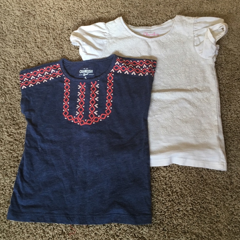 Little girls short sleeved tops, 5/XS
