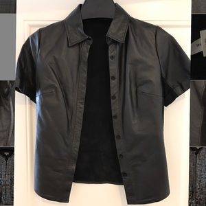 Leather shirt! Used ones! L'AGENCE