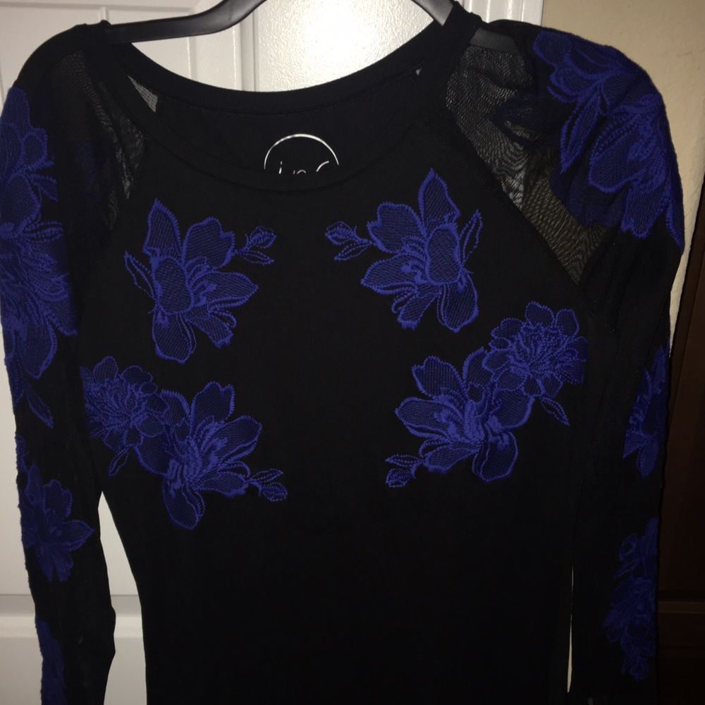 Gorgeous Blue and Black Shirt from Macy's by INC