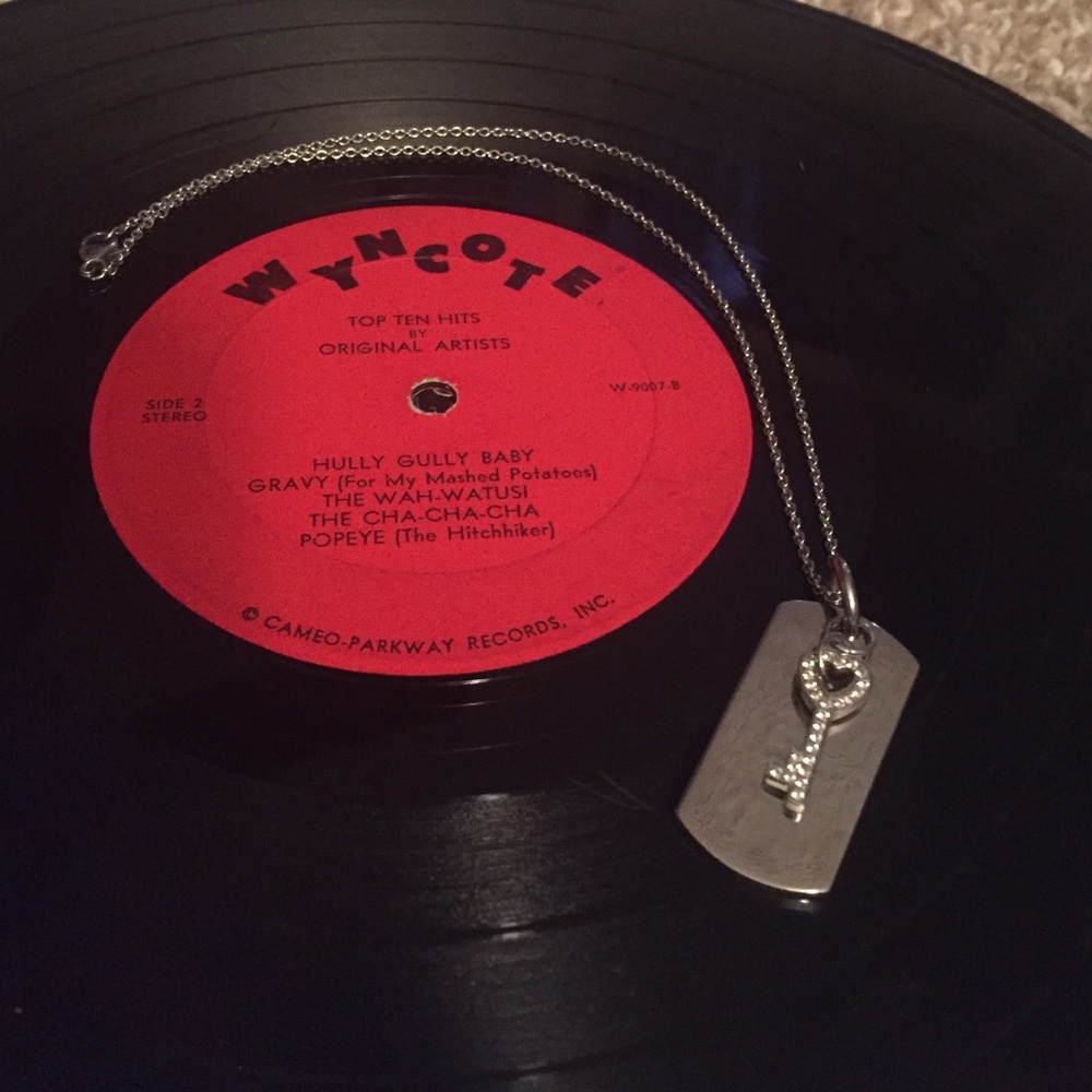 STAINLESS STEEL TAG & KEY NECKLACE