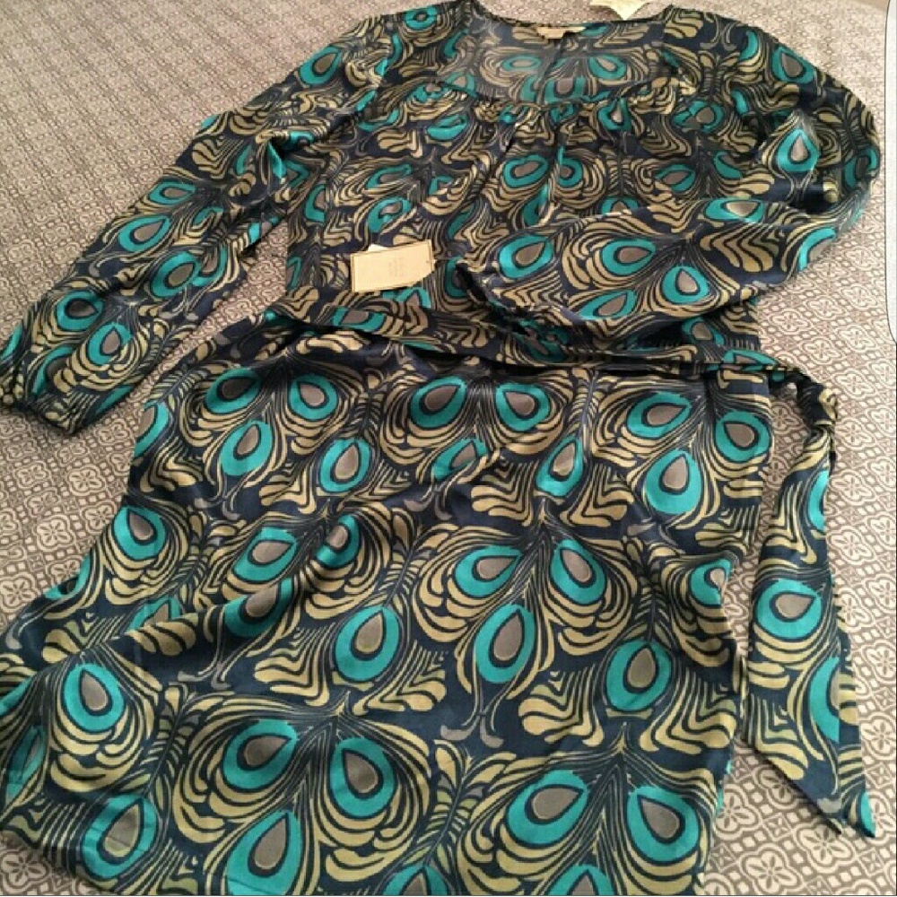 NEW Jonathan Martin Printed Long Sleeve Dress