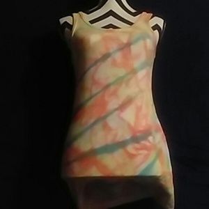 New custom tie dye tank top size L