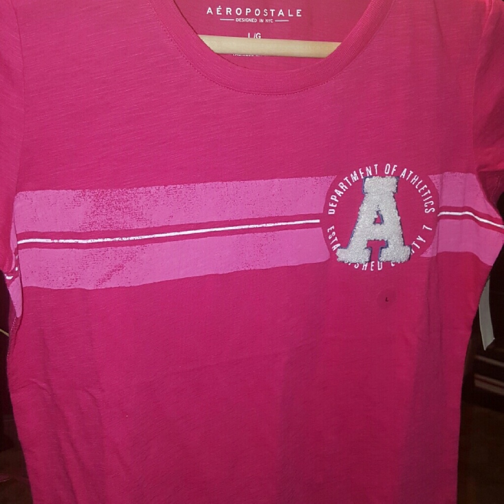 Pink Large-sized Aeropostale T-shirt