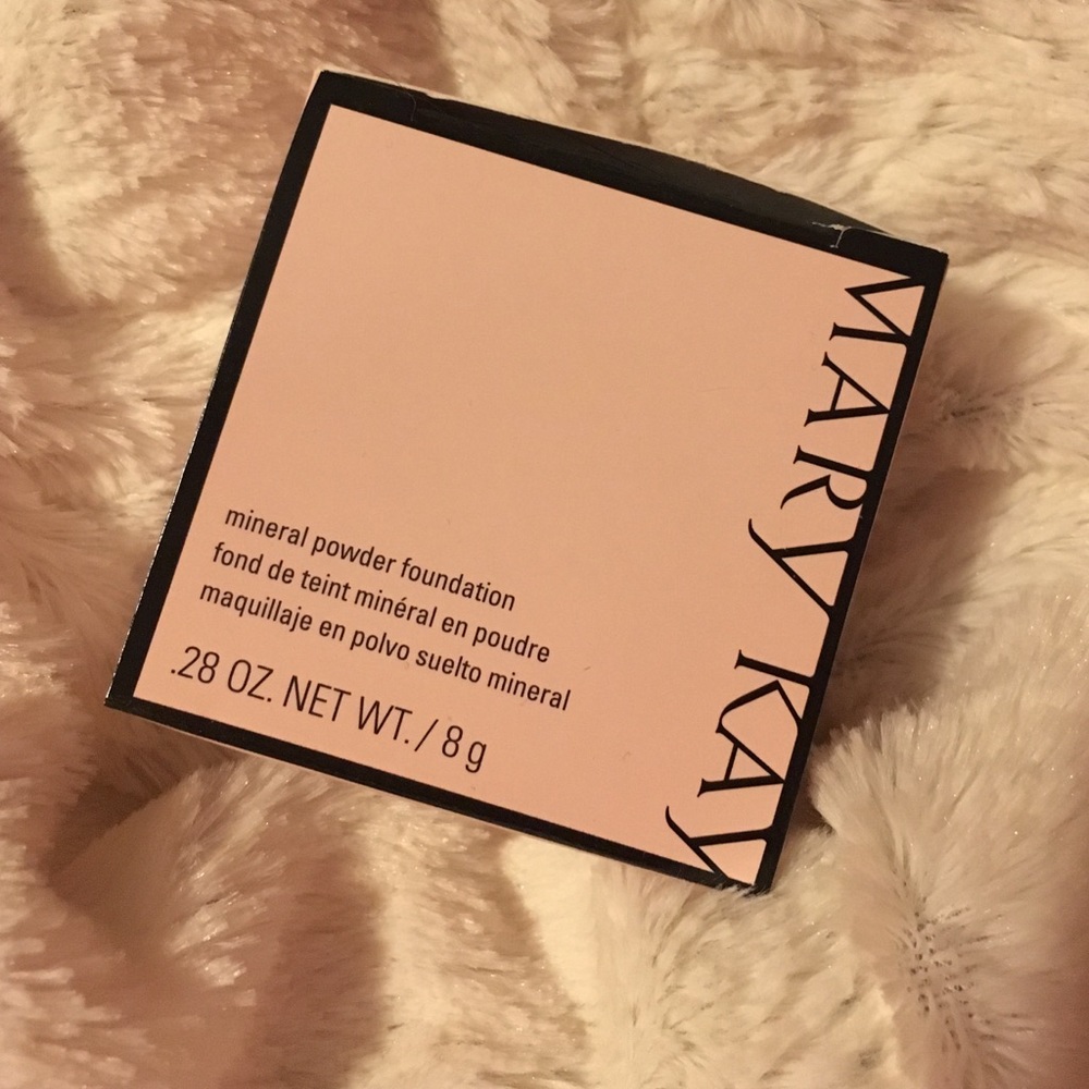 Mary Kay mineral powder foundation.