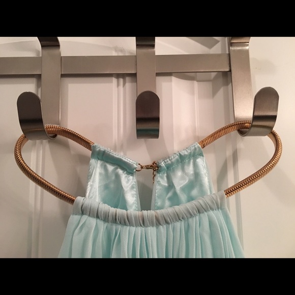 Mint Aqua Bridesmaid Dress - Picture 2 of 4