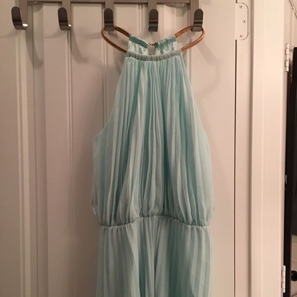 Mint Aqua Bridesmaid Dress - Picture 3 of 4
