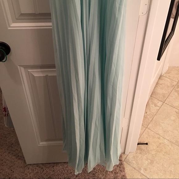 Mint Aqua Bridesmaid Dress - Picture 4 of 4
