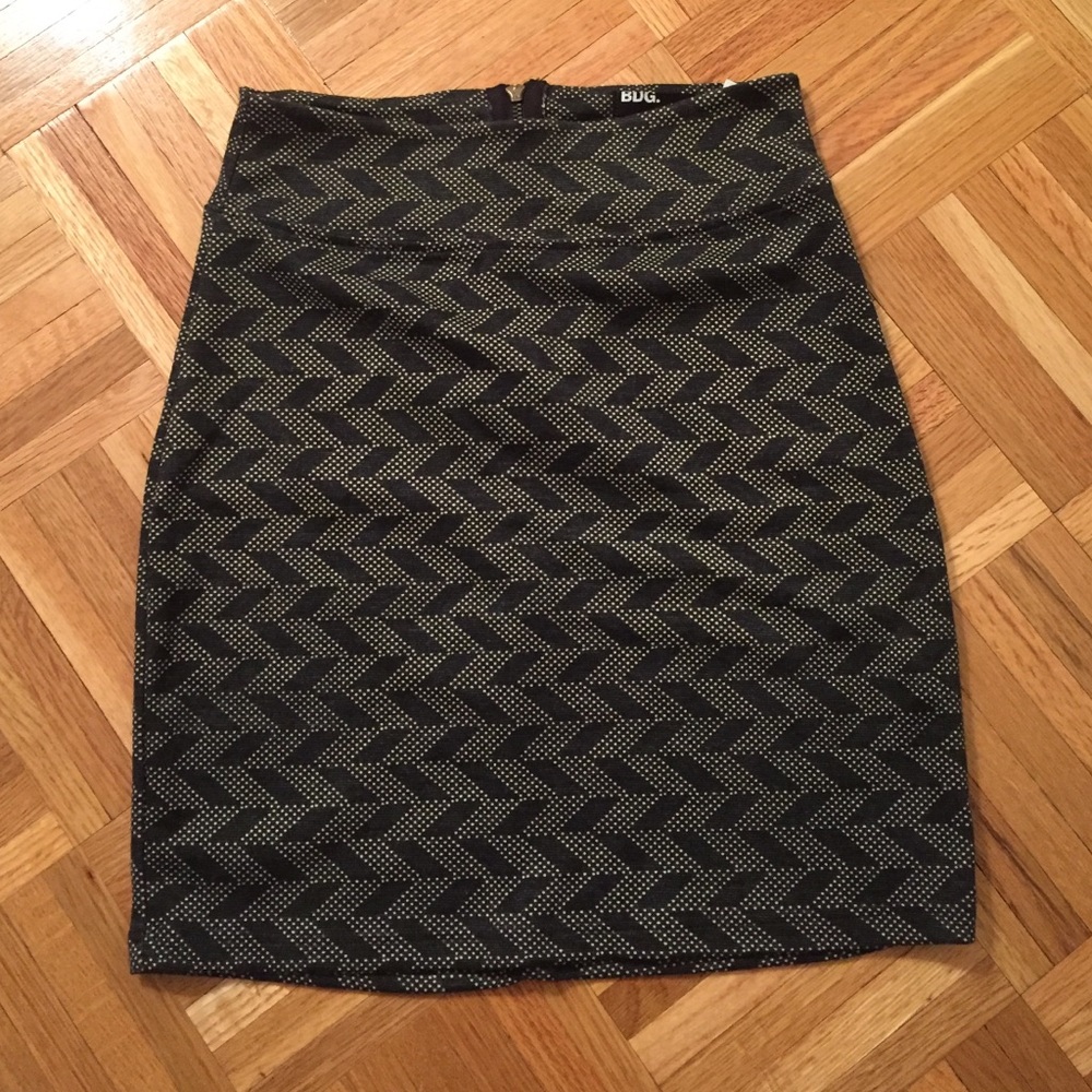 BDG grey patterned mini skirt