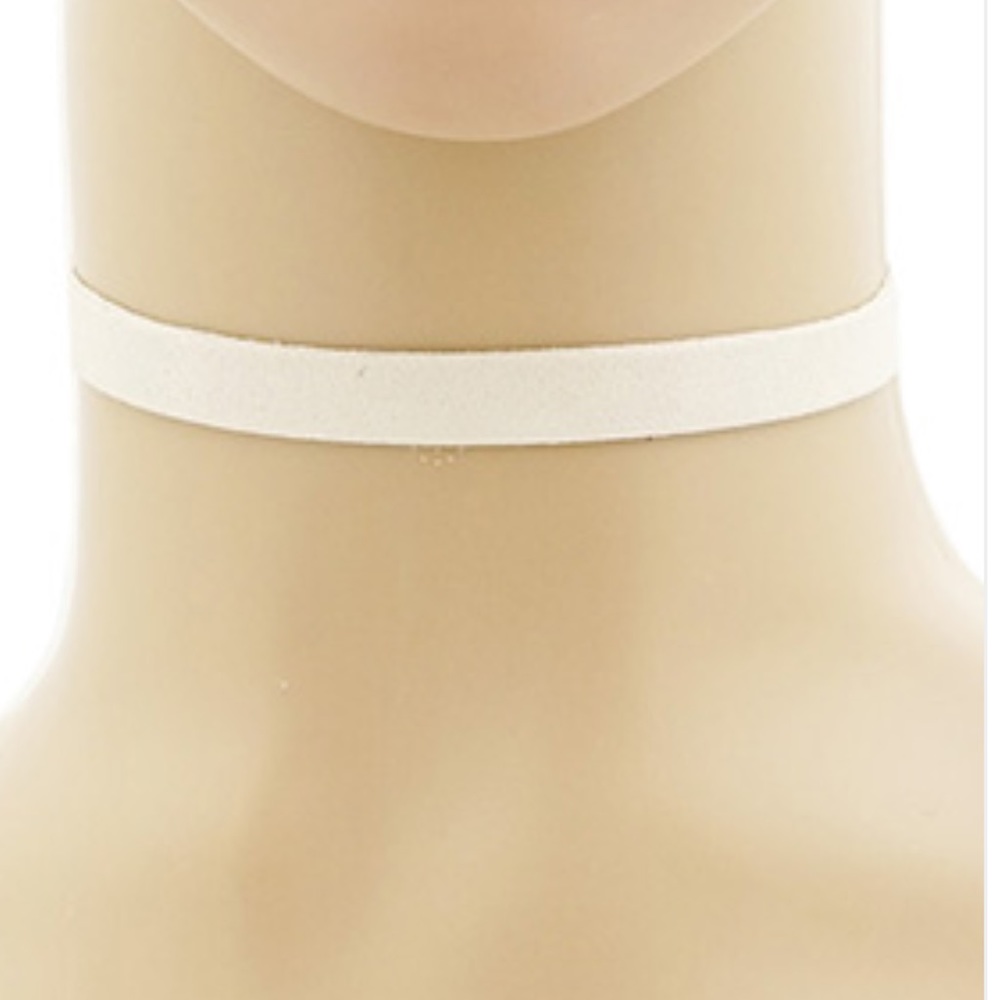 CLASSIC SUEDE CHOKER - IVORY