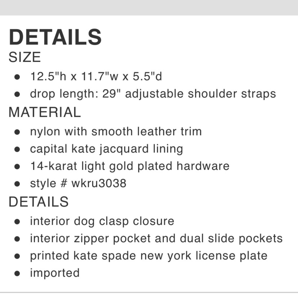 🆕Kate Spade Backpack - Picture 5 of 7