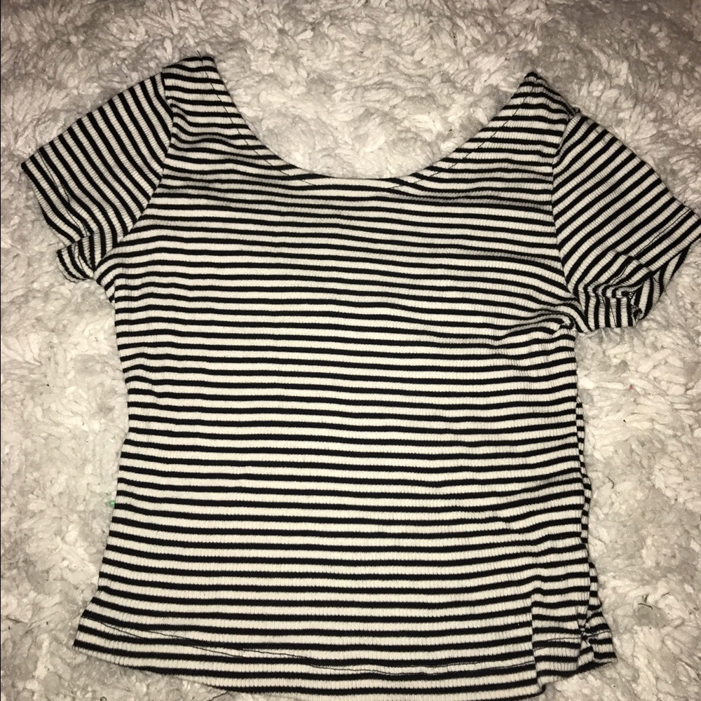 Brandy Melville striped crop top