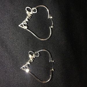 Guess silver earrings