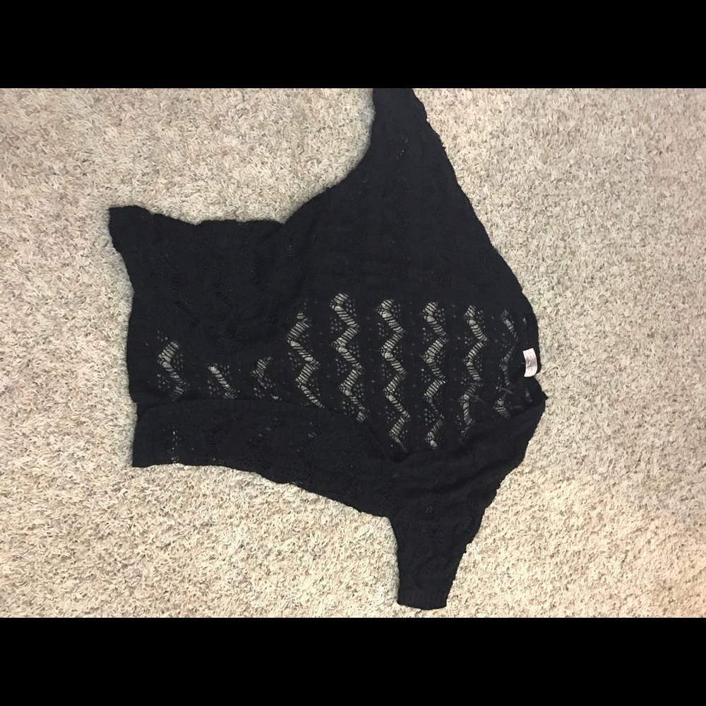 Black cardigan