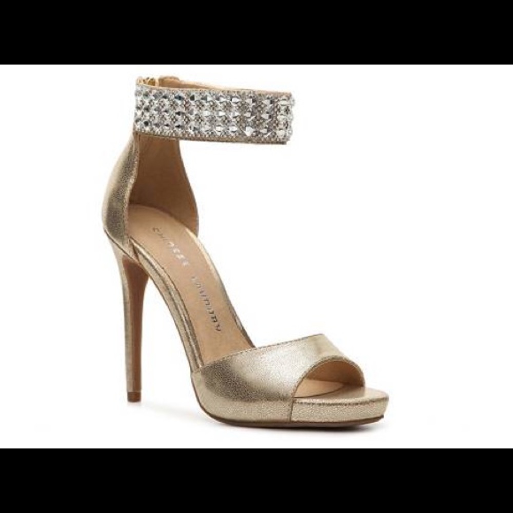 CHINESE LAUNDRY "Baby Cakes" Gold Sandal