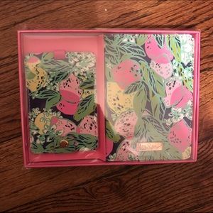 Lilly pulitzer passport cover and luggage tag nwt
