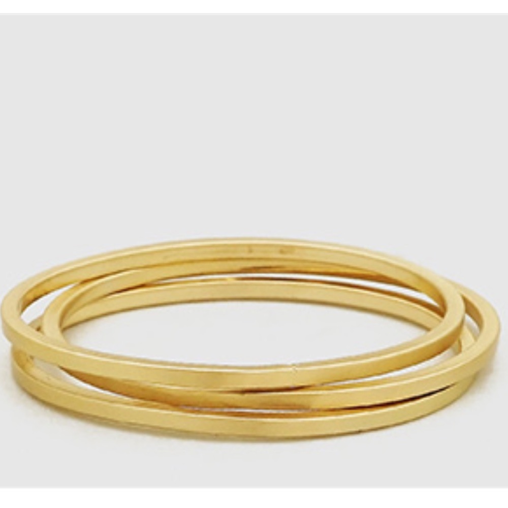 STACKABLE BANGLE BRACELETS - GOLD