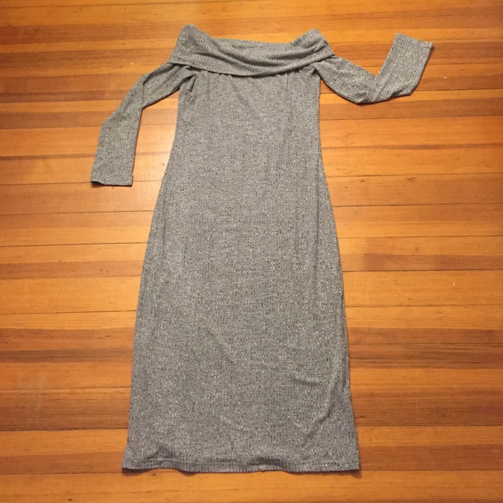 Off shoulder midi dress