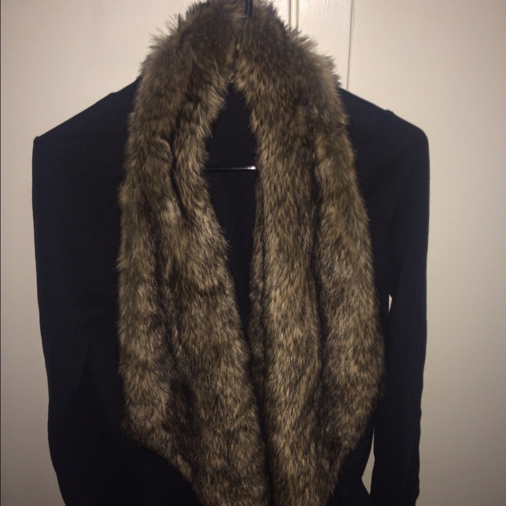 Black Fur Lined Sweater