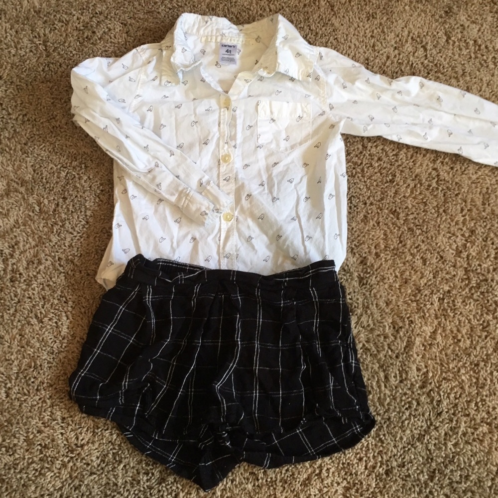 Little girls top & skort outfit, XS