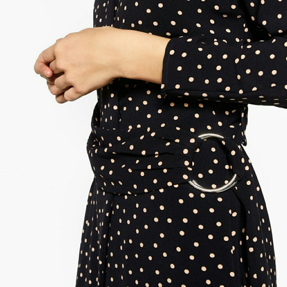 *Zara* Wrap dress with dotted pattern. - Picture 3 of 4