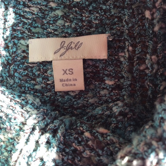 J JIL KNIT GREEN TWEED SWEATER, XS - Picture 2 of 3