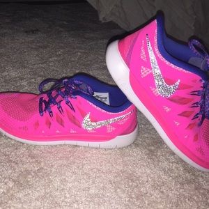 Pink nikes!