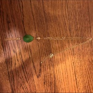 Lilly pulitzer green gypset necklace NWOT