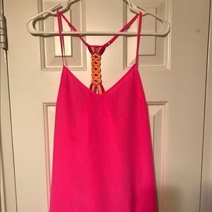 Lilly pulitzer tank with braided back