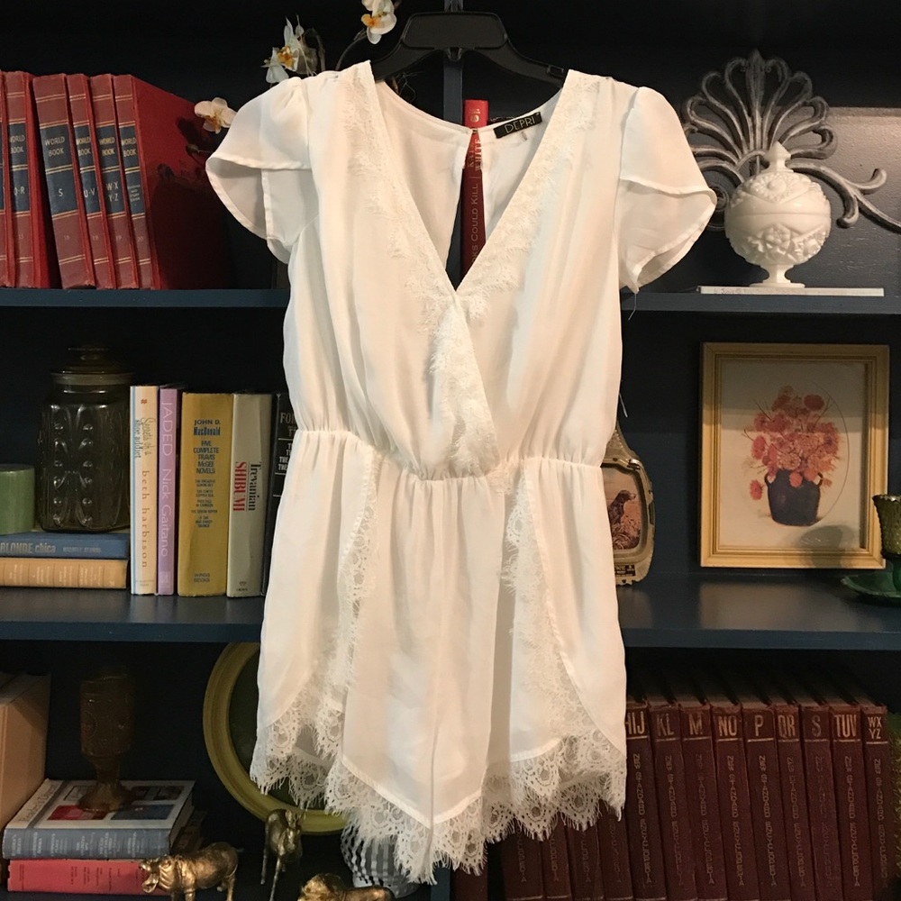 White lace romper SOLD