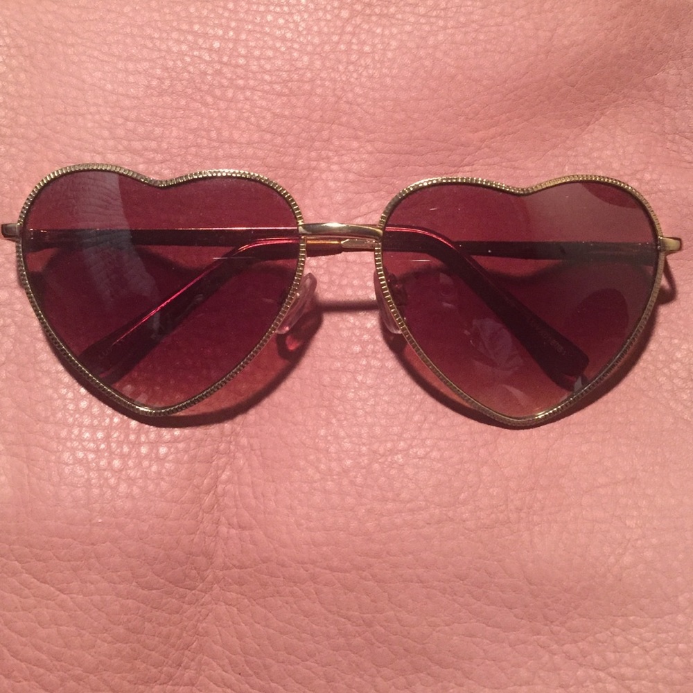 Heart shaped sunglasses