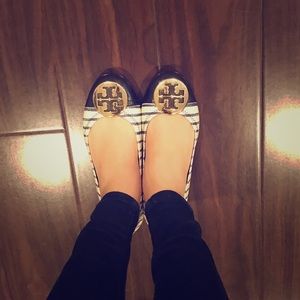 Tory Burch Flats striped