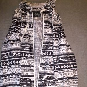 Black and white Windbreaker