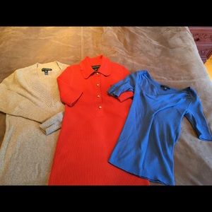 Lot of 3 Banana Republic size xs/s sweaters