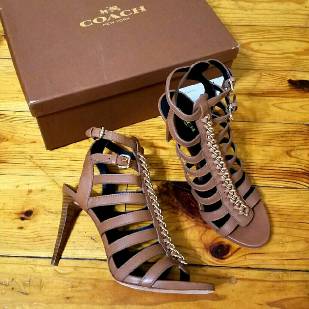 *SOLD* NWB Coach leather heels