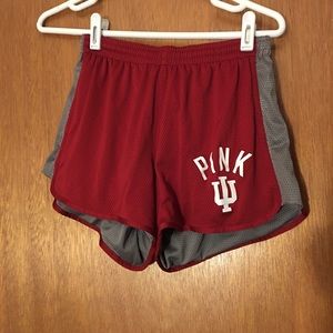 Indiana University PINK jersey shorts.