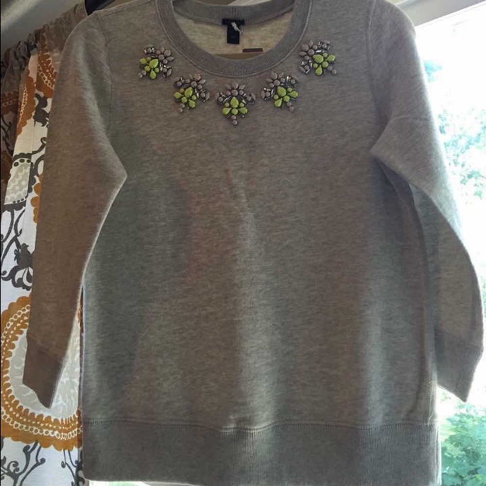 NWT - JCrew Jeweled Sweater