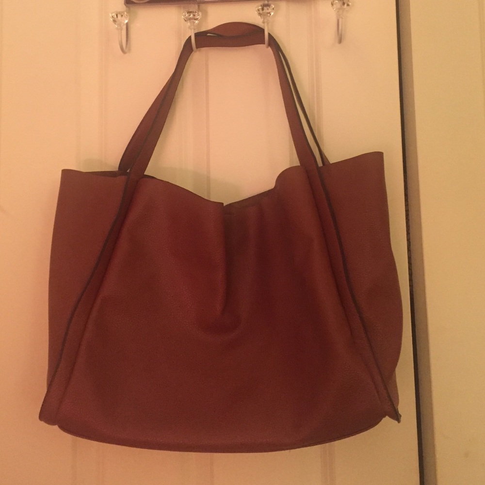 Forever21 | Camel Pleather Tote Bag