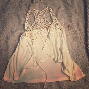 Cream lace cardigan