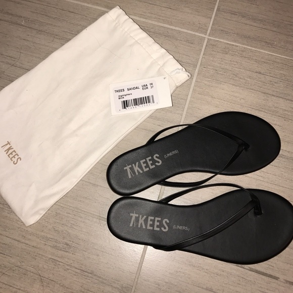 TKEES Shoes - TKEES flip-flop sandals black size 6 (EUR 37)