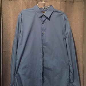 Express 1MX Fitted Dress Shirt