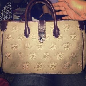 Large Vintage Logo Style Dooney & Bourke Satchel
