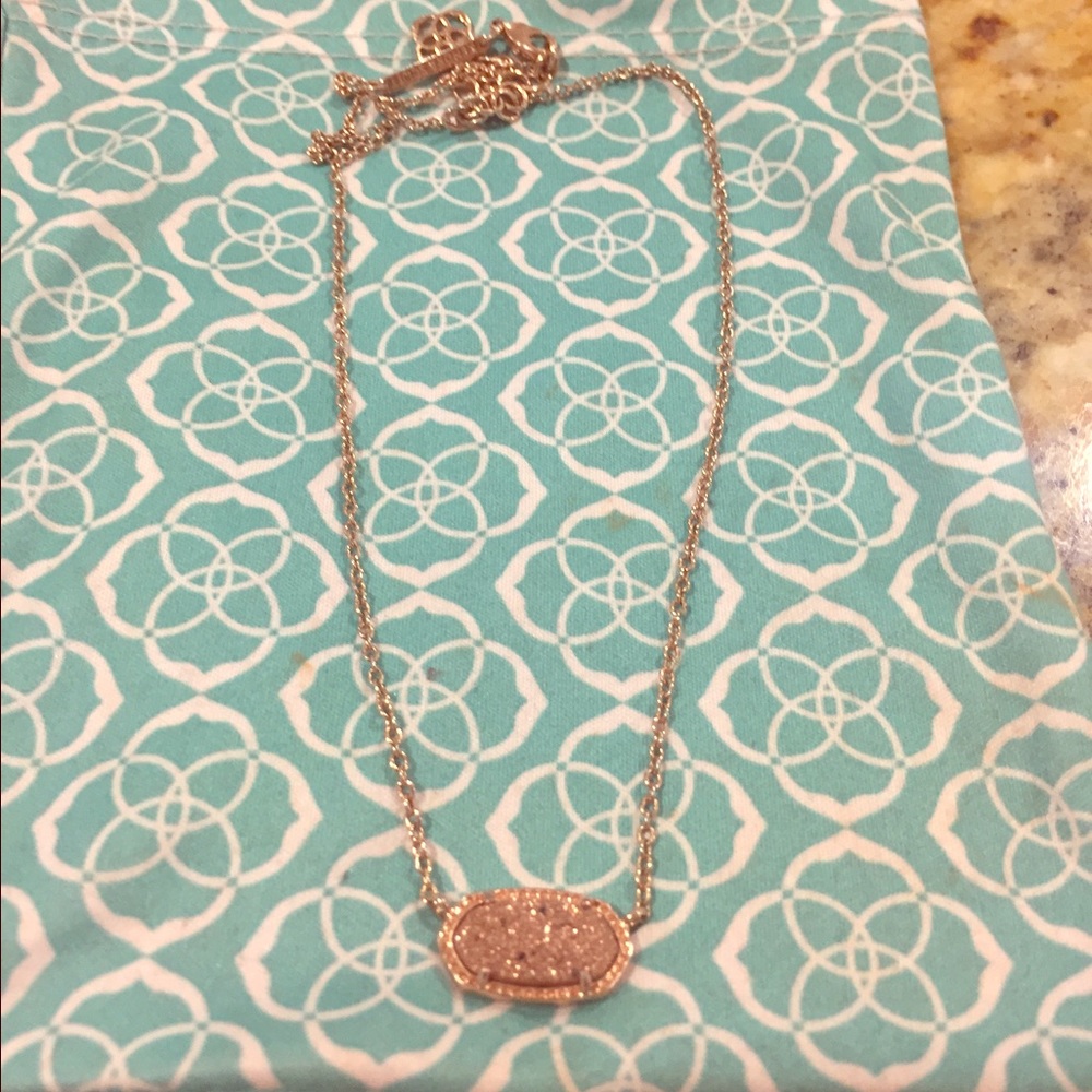 Kendra Scott Elisa Gold Drusy Necklace