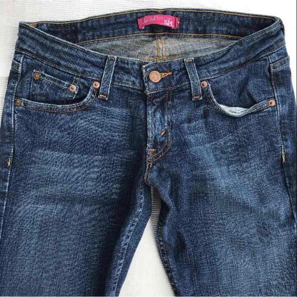 Levi's 524 Juniors Bootcut Jeans Size 5 Short - Picture 3 of 4