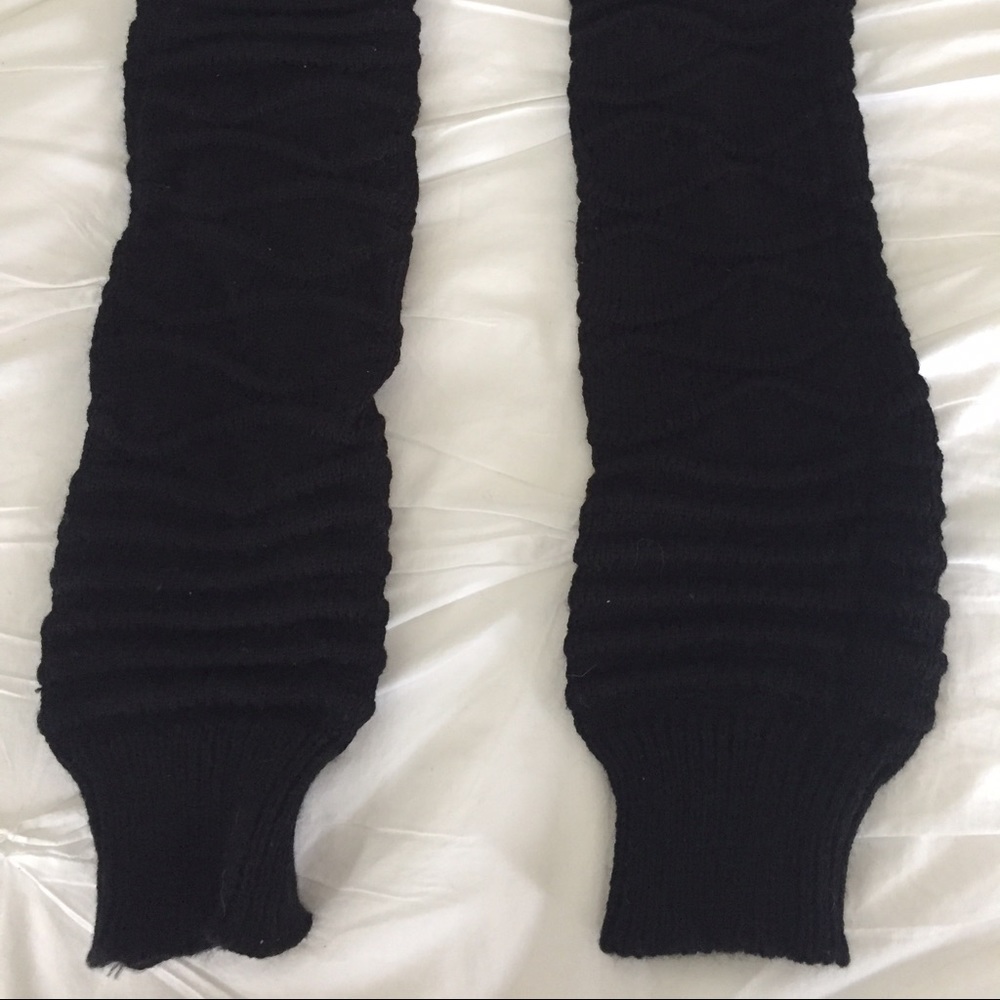Black leg warmers