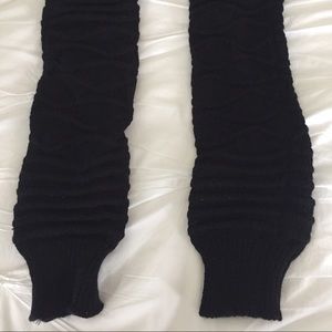 Black leg warmers