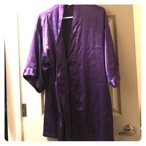Purple Victoria's Secret silk robe