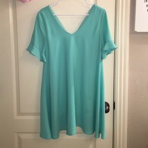 Altar'd State teal dress