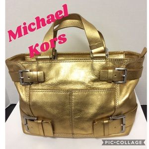 Michael Kors Gold Handbag